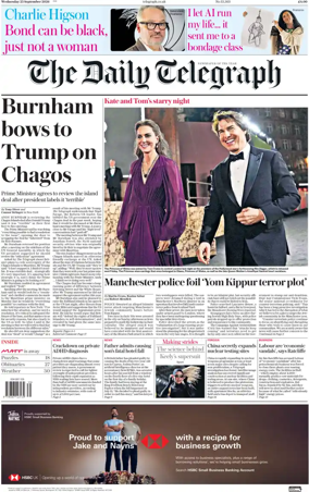 Cover of The Daily Telegraph