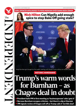 Cover of The Independent