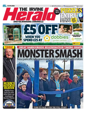 Cover of The Irvine Herald and Kilwinning Chronicle