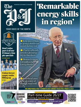 Cover of The Press and Journal (Aberdeen and Aberdeenshire)