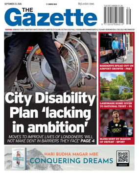 Cover of Uxbridge Gazette