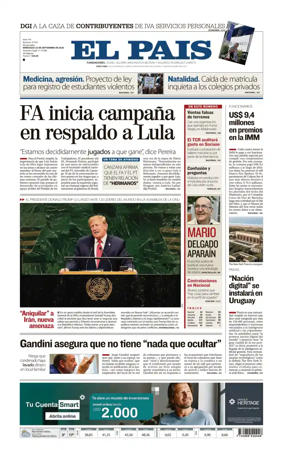Cover of El Pais (Uruguay)