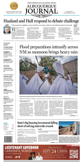 Cover of Albuquerque Journal