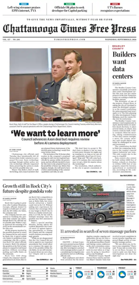 Cover of Chattanooga Times Free Press