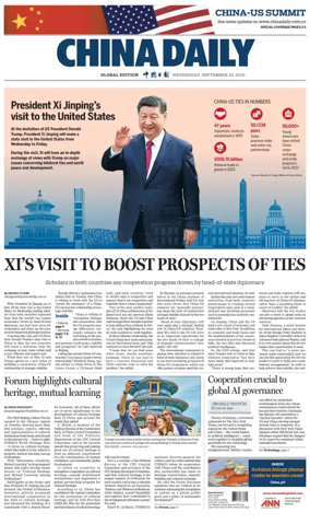 Cover of China Daily Global Edition (USA)