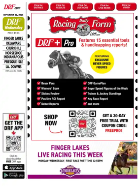 Cover of Daily Racing Form National Digital Edition