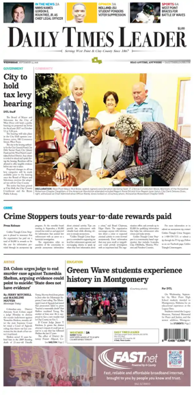 Cover of Daily Times Leader
