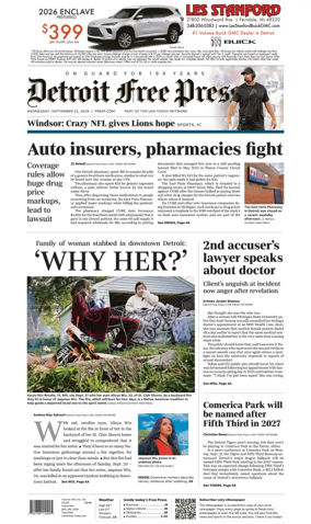 Cover of Detroit Free Press