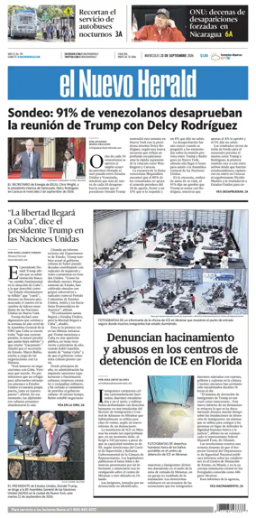 Cover of El Nuevo Herald