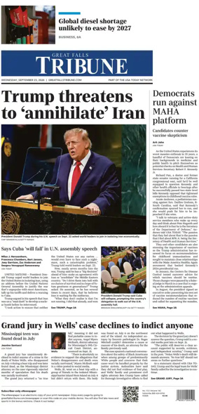 Cover of Great Falls Tribune