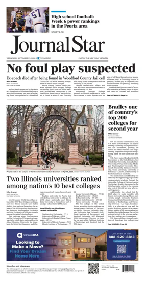 Cover of Journal Star (Peoria)