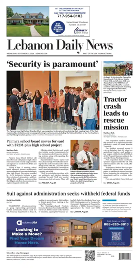 Cover of Lebanon Daily News
