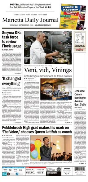 Cover of Marietta Daily Journal