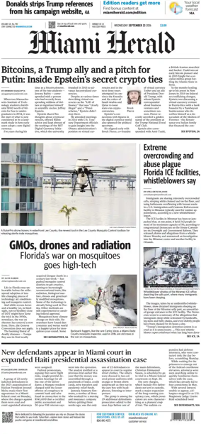 Cover of Miami Herald