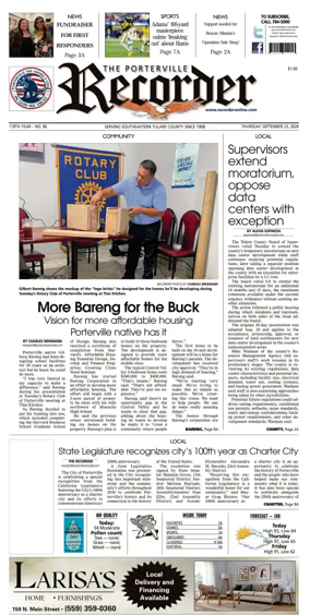 Cover of Porterville Recorder