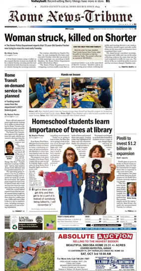 Cover of Rome News-Tribune