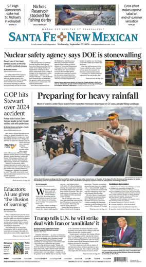Cover of Santa Fe New Mexican