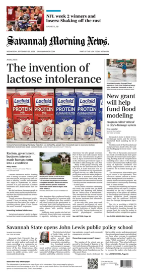 Cover of Savannah Morning News