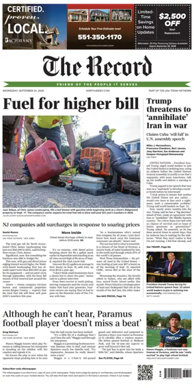 Cover of The Bergen Record