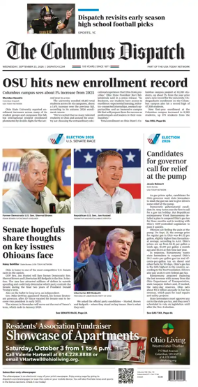 Cover of The Columbus Dispatch