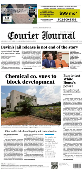 Cover of The Courier-Journal (Louisville)