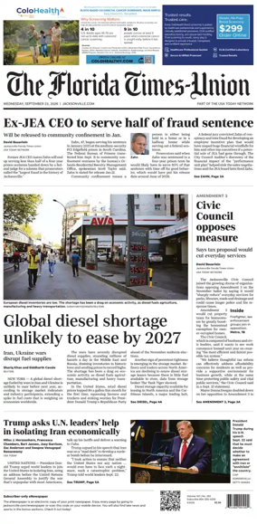 Cover of The Florida Times-Union