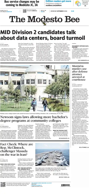 Cover of The Modesto Bee
