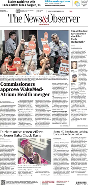 Cover of The News & Observer