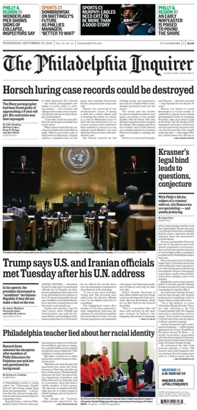 Cover of The Philadelphia Inquirer