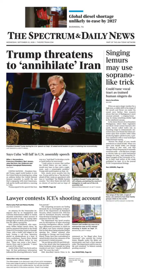 Cover of The Spectrum & Daily News