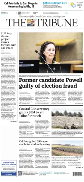 Cover of The Tribune (SLO)