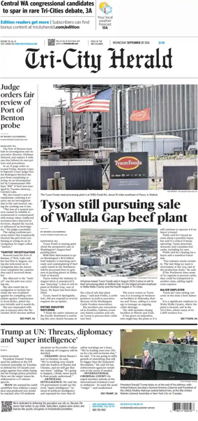 Cover of Tri-City Herald