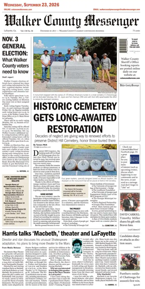 Cover of Walker County Messenger