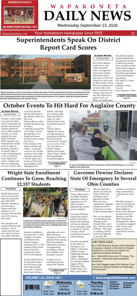 Cover of Wapakoneta Daily News
