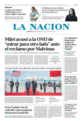 Cover of La Nacion