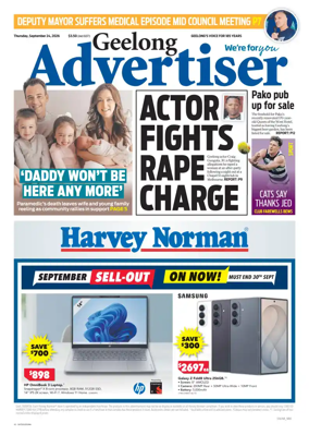 Cover of Geelong Advertiser