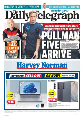 Cover of The Daily Telegraph (Sydney)