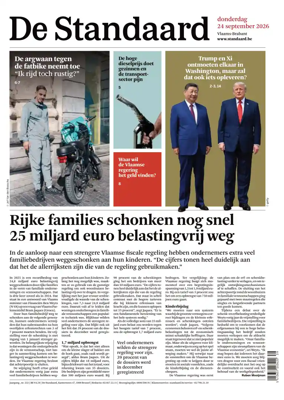 Cover of De Standaard