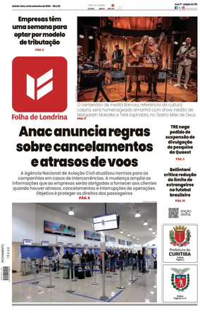 Cover of Folha de Londrina