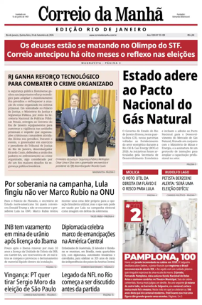 Cover of Jornal Correio da Manha