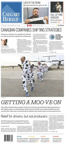 Cover of Calgary Herald
