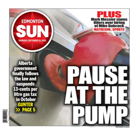 Cover of Edmonton Sun