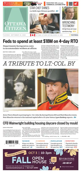 Cover of Ottawa Citizen