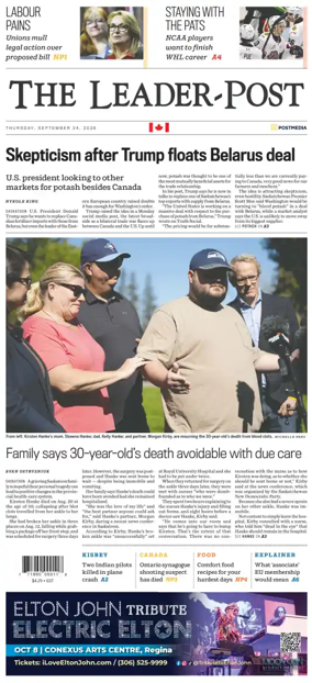 Cover of Regina Leader-Post