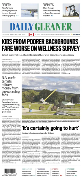 Cover of The Daily Gleaner