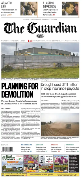 Cover of The Guardian (Charlottetown)
