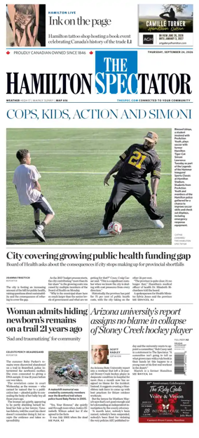 Cover of The Hamilton Spectator