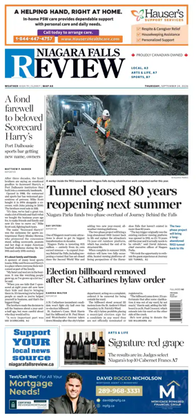 Cover of The Niagara Falls Review