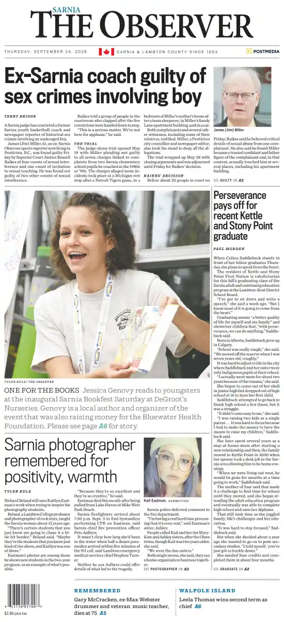 Cover of The Observer (Sarnia)