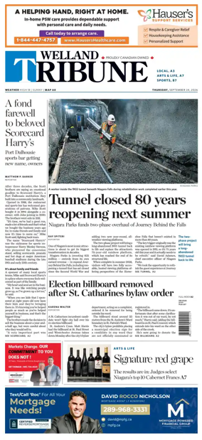 Cover of The Welland Tribune